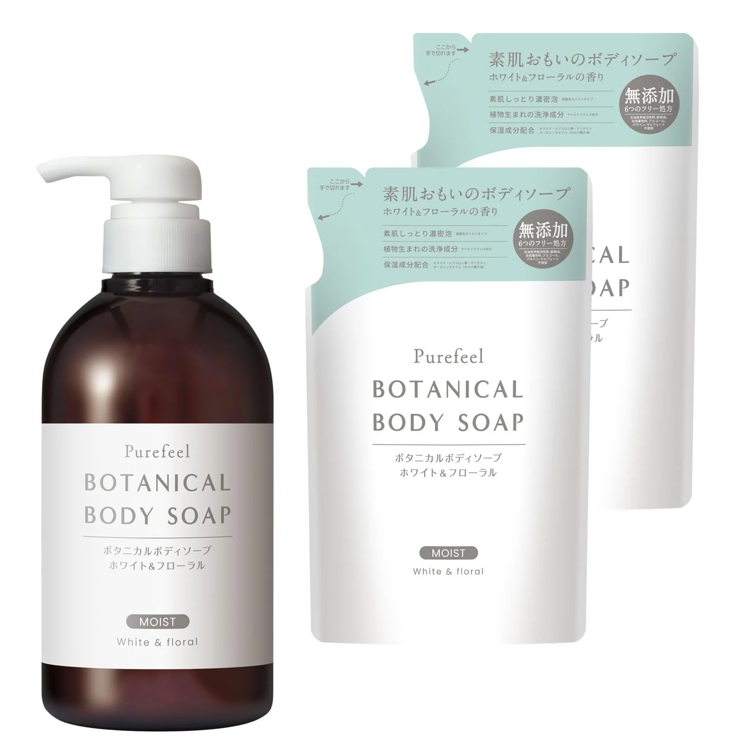 Amazon | [第一石鹸公式] ピュアフィール ボタニカル ボディソープ